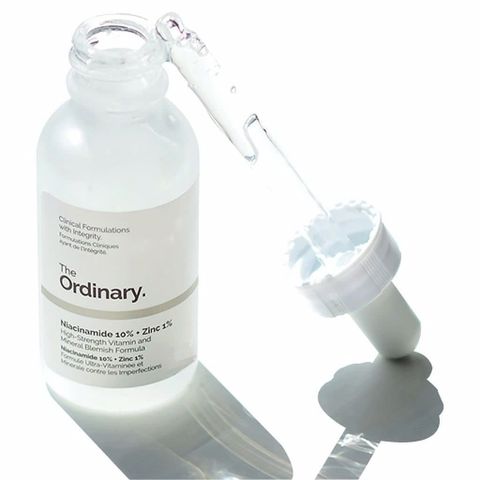 Serum ngừa mụn, sáng da,mờ thâm, se khít, Giảm mụn  Niacinamide 10% + Zinc 1% - 30ml hot