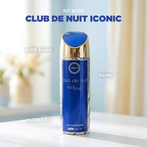 (Chính hãng) Xịt thơm toàn thân Armaf Club De Nuit Iconic Body Spray 200ml