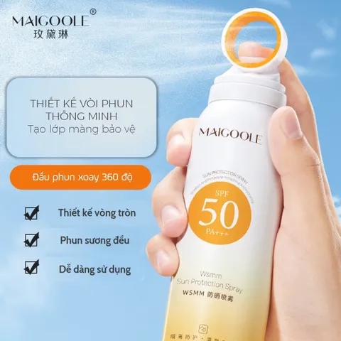 [CHÍNH HÃNG] Xịt chống nắng SPF 50 dưỡng trắng, cấp ẩm chai 150ml