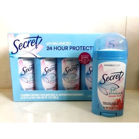 Lăn khử mùi dạng sáp nữ Secret Mỹ đủ mùi thơm dễ chịu