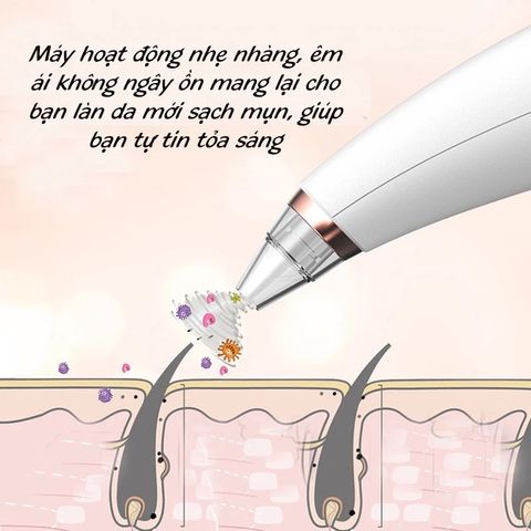 Máy hút mụn đầu đen mini cầm tay, dụng cụ tiện lợi chăm sóc da mặt