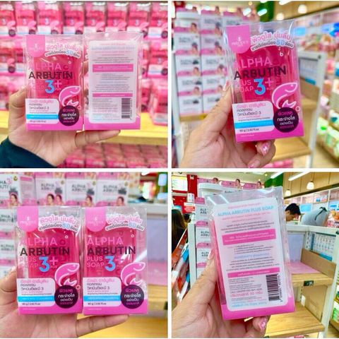 Xà Phòng Kích Trắng Alpha Arbutin Collagen Soap Thái Lan Giúp Trắng Da, Xóa Thâm Mụn, Đều Màu Da. Mịn Da
