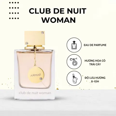 Nước hoa Club De Nuit Woman Eau de Parfum (EDP) 105ml thơm sang quyến rũ