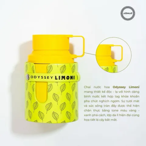 Nước hoa unisex Armaf ODYSSEY LIMONI FRESH EDITION EDP 100ml thơm mát sảng khoái Chính hãng cty