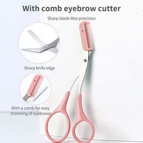 Combo Dao + Kéo cắt tỉa lông mày tiện lợi