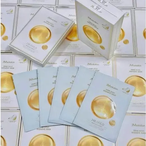 Combo 5 Mặt nạ Cao cấp trắng da, cấp ẩm, tái tạo da JMsolution Prime Gold Premium Foil Mask 35ml