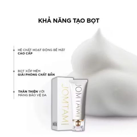 Sữa Rửa Mặt Trắng Da JOMTAM White Làm Sạch Sâu, Kiểm Soát Dầu, Thu Nhỏ Lỗ Chân Lông