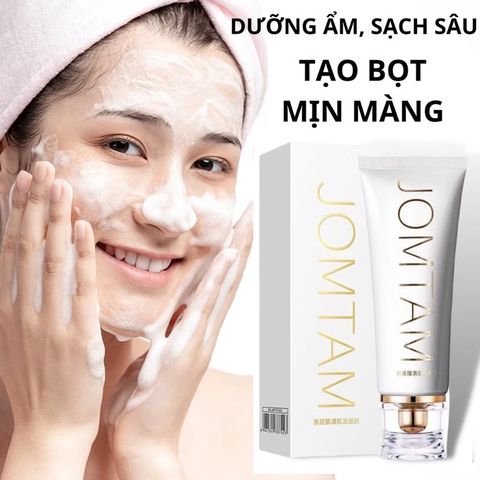 Sữa Rửa Mặt Trắng Da JOMTAM White Làm Sạch Sâu, Kiểm Soát Dầu, Thu Nhỏ Lỗ Chân Lông