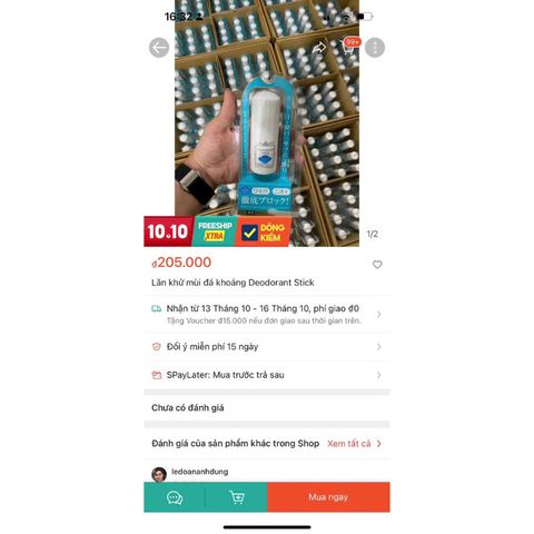 LĂN NÁCH KHÔ ĐÁ KHOÁNG NHẬT CHÍNH HÃNG Deodorant
