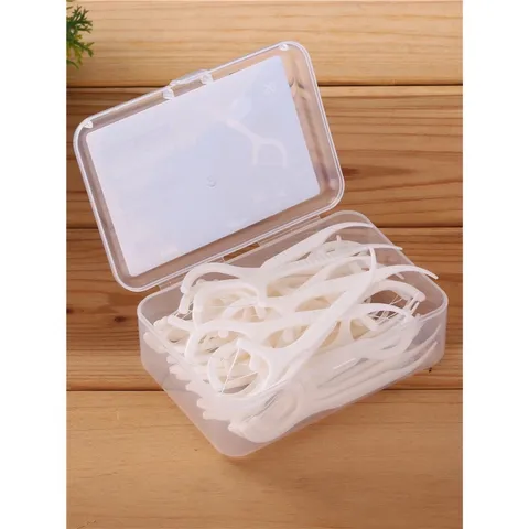 Hộp 50 tăm chỉ nha khoa giúp cho răng được sạch sẽ và chắc khỏe