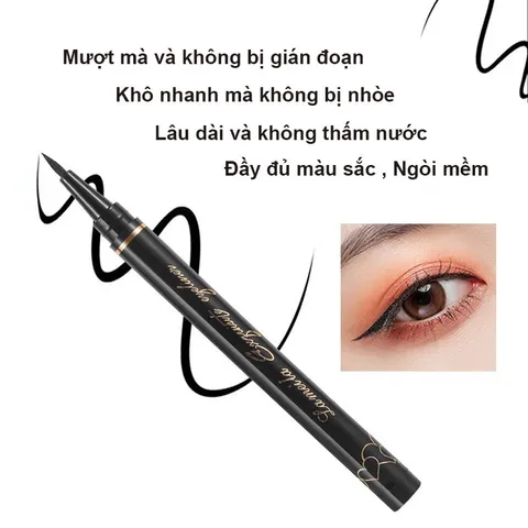 Bút Kẻ mắt đen eyeliner chống nước nhanh khô bền vững 2mlm