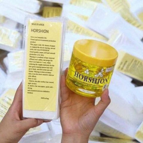 Sáp Wax lông Horshion con ong wax lạnh mật ong Hàn Quốc 750ml