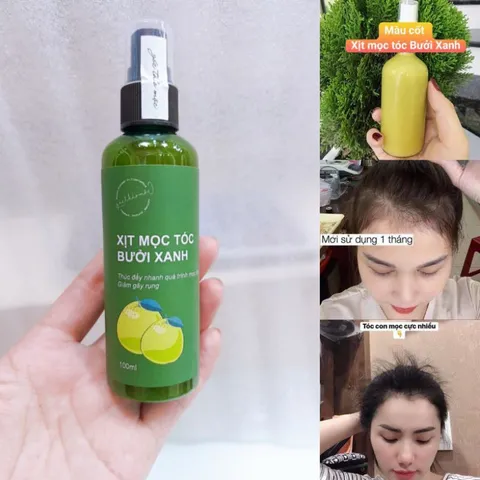 Xịt tinh dầu Bưởi xanh 100ml giúp kích thích mọc tóc 776930