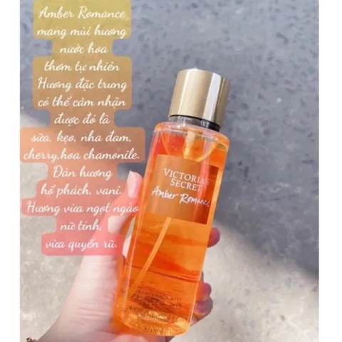Xịt thơm Amber Romantic thơm sang trọng dễ chịu 250ml