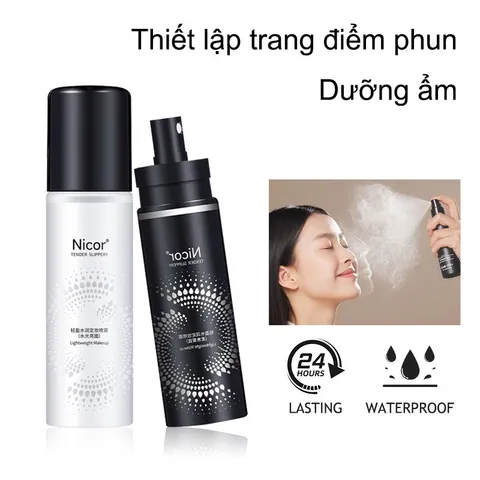 Xịt Khoáng Cố Định Lớp Trang Điểm Dưỡng Ẩm Kiềm Dầu Lâu Trôi 100ml Chai Xịt Khóa Lớp Trang Điểm Dưỡng