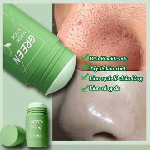 Mặt nạ trà xanh dạng lăn GREEN MASK STICK, Thanh lăn mặt nạ trà xanh Green mask stick - Cam Kết Chính hãng