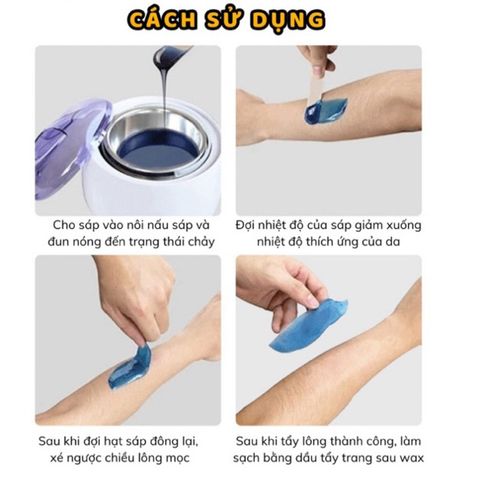 (Tặng kèm que wax) Sáp wax lông nóng dạng hạt Hard Wax Beans 100g