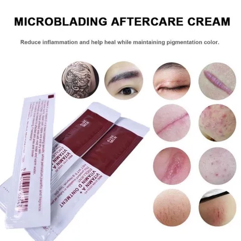 Gel Dưỡng Môi Gói Vitamin AD dưỡng mày môi sau xăm, giúp dưỡng mềm và tái tạo da sau xăm