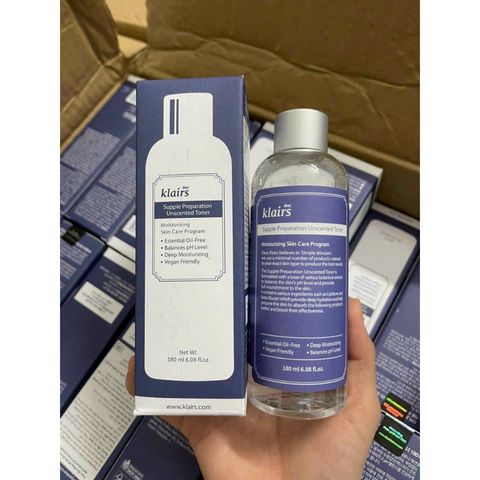 Toner Klairs 180ml - phục hồi da dưỡng da trắng sáng giúp giảm mụn cấp ẩm hiệu quả cho da