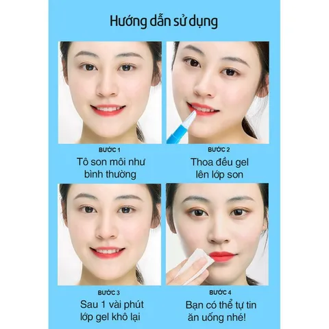 Gel khóa son môi giúp giữ màu son bền màu không trôi không lem gel giữ màu son