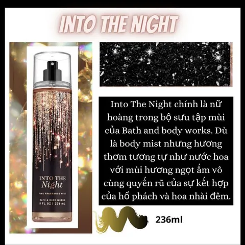 Xịt thơm body mist Into the Night 236ml Sang trọng, Quyến Rũ 776981