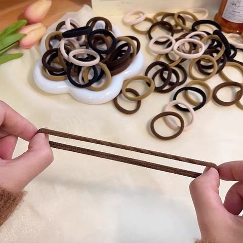 Set 10 dây cột tóc co giãn màu sắc ngọt ngào phong cách hàn quốc cho nữ