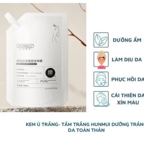 Mặt nạ ủ trắng da body Niacinamide giữ ẩm Hunmui 300ml