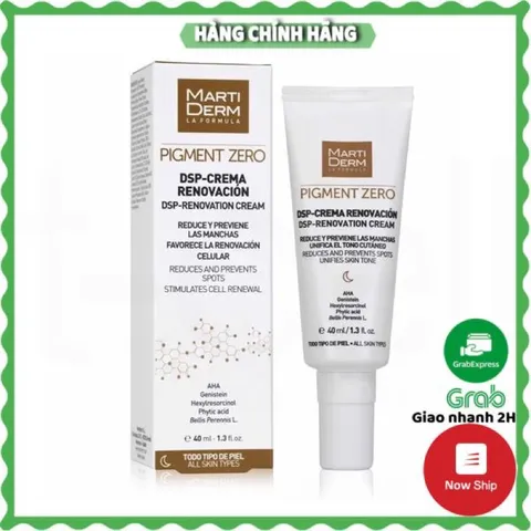 Kem Đêm Làm Sáng Da Giúp Làm Mờ Nám MartiDerm PigMent Zero DSP Renovation Cream 40ML