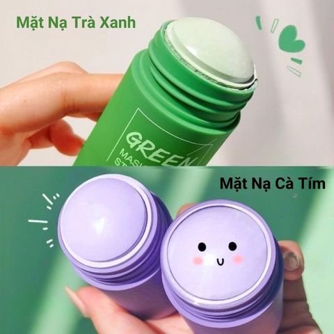 Thanh Lăn Mặt Nạ Cà Tím Trắng Da, Thanh Lăn Mặt Nạ Đất Sét Trắng Da Sạch Mụn Kiềm Dầu