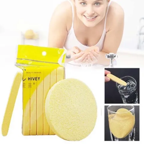 Gói 12 miếng]Bông nở rửa mặt Chivey Nhật Bản 777083
