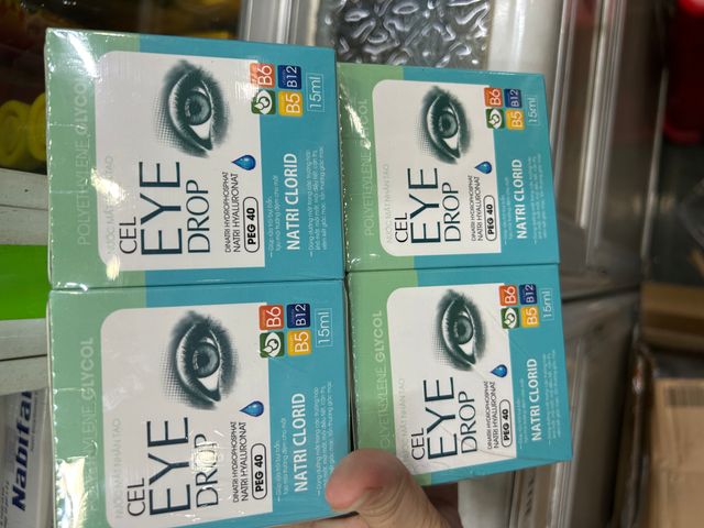 Nhỏ mắt nhân tạo cel eye drop giúp làm sáng mắt, hết mỏi và khô mắt