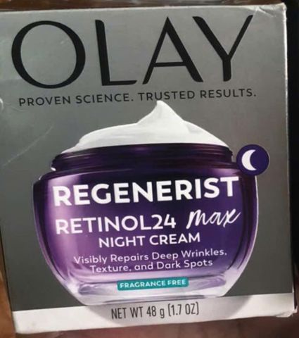 Kem Dưỡng Trắng Da OLAY Retinol 24 Max 2X Peptides - Kem Chống Lão Ho'a Ban Đêm, 48gr, Mỹ, Không Hương Liệu