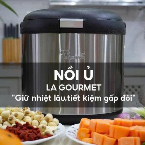 Nồi ủ giữ nhiệt La Gourmet 4.5L màu inox
