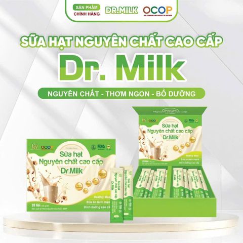 Sữa hạt nguyên chất cao cấp Dr.Milk  20 gói x 25gram TTB Group (H/20g)