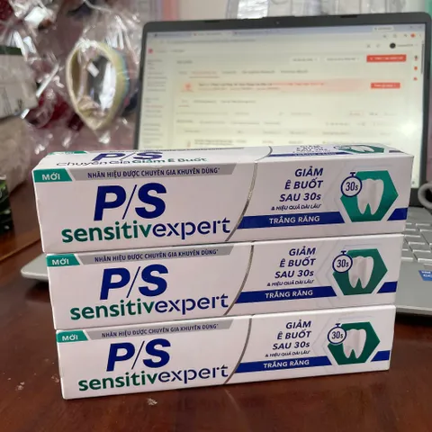 Kem Đánh Răng P/S Sensitive Expert Trắng Răng – Giảm Ê Buốt Sau 30 Giây – Chăm Sóc Răng Nhạy Cảm