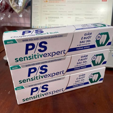 Kem Đánh Răng P/S Sensitive Expert Trắng Răng – Giảm Ê Buốt Sau 30 Giây – Chăm Sóc Răng Nhạy Cảm