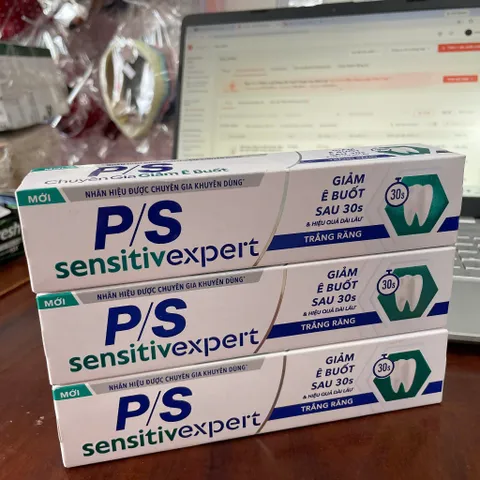 Kem Đánh Răng P/S Sensitive Expert Trắng Răng – Giảm Ê Buốt Sau 30 Giây – Chăm Sóc Răng Nhạy Cảm