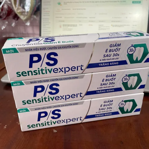 Kem Đánh Răng P/S Sensitive Expert Trắng Răng – Giảm Ê Buốt Sau 30 Giây – Chăm Sóc Răng Nhạy Cảm
