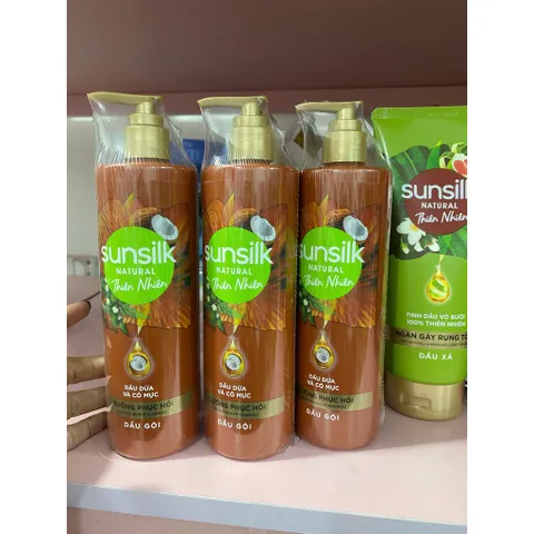 Dầu gội Sunsilk Natural tinh dầu dừa và cỏ mực dưỡng phục hồi 380ml