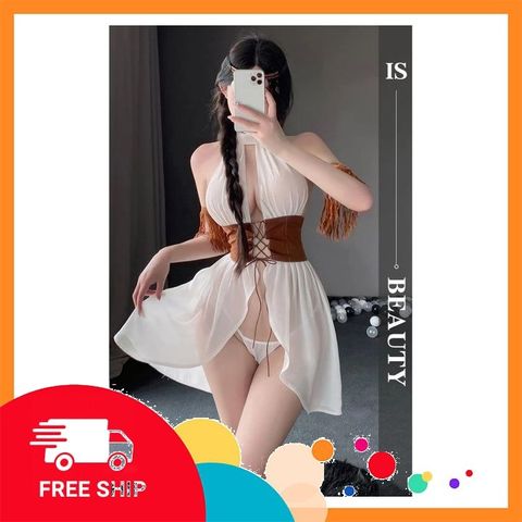 (Che Tên Khi Giao) Đồ Cosplay Mỹ Nhân Tân Cương Kèm Vòng Tay Sexy Gợi Cảm Trang Phục Cổ Xưa Phương Tây Siêu Xinh Quyến Rũ - N899 Bảo Mật Tuyệt Đối