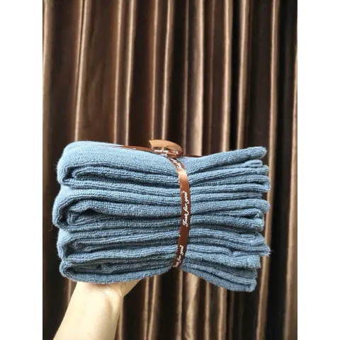 set 4 khăn cotton mềm mại thấm hút tốt 35x80cm giao màu ngẫu nhiên