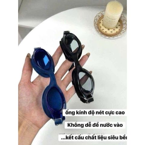 set 2 kính bơi chống mờ – ôm sát mặt, dây silicone co giãn cực tốt