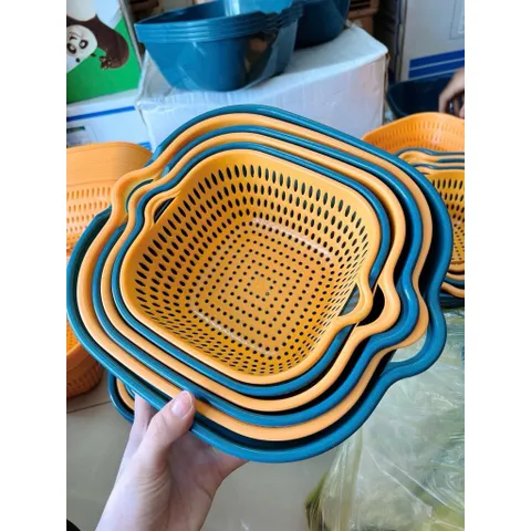 set 6 món rổ chậu nhựa đa năng – đủ size từ nhỏ đến lớn cho mọi gia đình