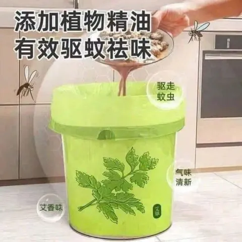 túi đựng rác ngải cứu – khử mùi hiệu quả, hạn chế côn trùng, thân thiện môi trường