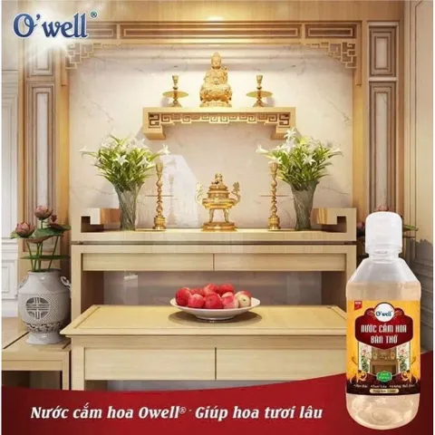 nước cắm hoa owell giữ hoa tươi lâu, hạn chế héo úa, bình không bị nhớt
