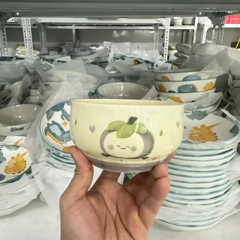 set 4 bát sứ trái cây họa tiết dễ thương giao mẫu ngẫu nhiên
