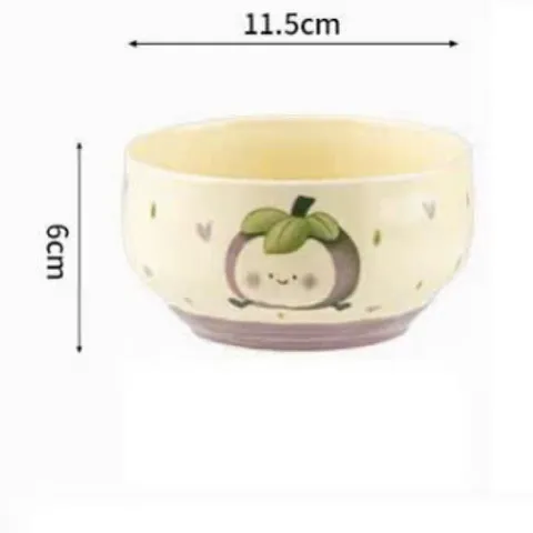 set 4 bát sứ trái cây họa tiết dễ thương giao mẫu ngẫu nhiên