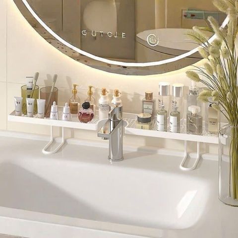 kệ để đồ nhà tắm dán tường đa năng – kệ đựng mỹ phẩm, sữa tắm, đồ dùng phòng tắm tiện lợi