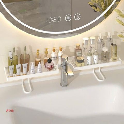 kệ để đồ nhà tắm dán tường đa năng – kệ đựng mỹ phẩm, sữa tắm, đồ dùng phòng tắm tiện lợi