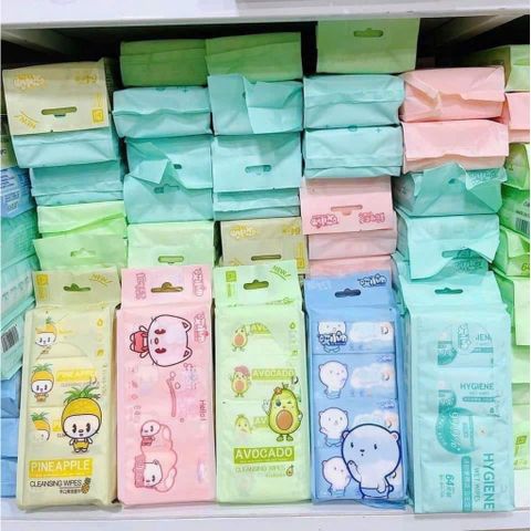 Set 8 Gói Giấy Ướt Mini – Khăn Giấy Ướt Bỏ Túi Siêu Tiện Lợi Cho Bé Và Gia Đình
